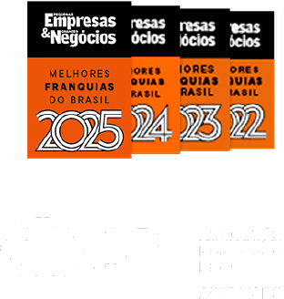 Selo PEGN Melhores Franquias para investir do Brasil 2024 Esmalteria Nails2you